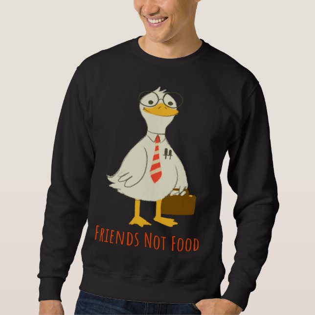 Sudadera Chickens Are Friends Not Food  Cute Vegans & Veget (Anverso)