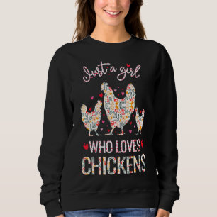 Sudadera Chickens Cute Chicken Flowers Farm  