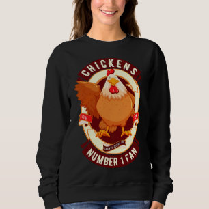 Sudadera Chickens Number One Fan Hen Lover