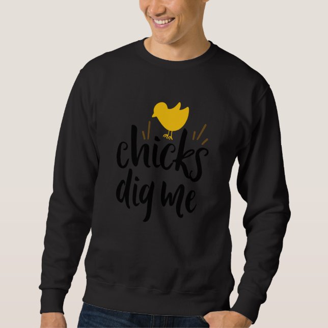 Sudadera Chicks Dig Me Irish Ireland Chicken  1 (Anverso)