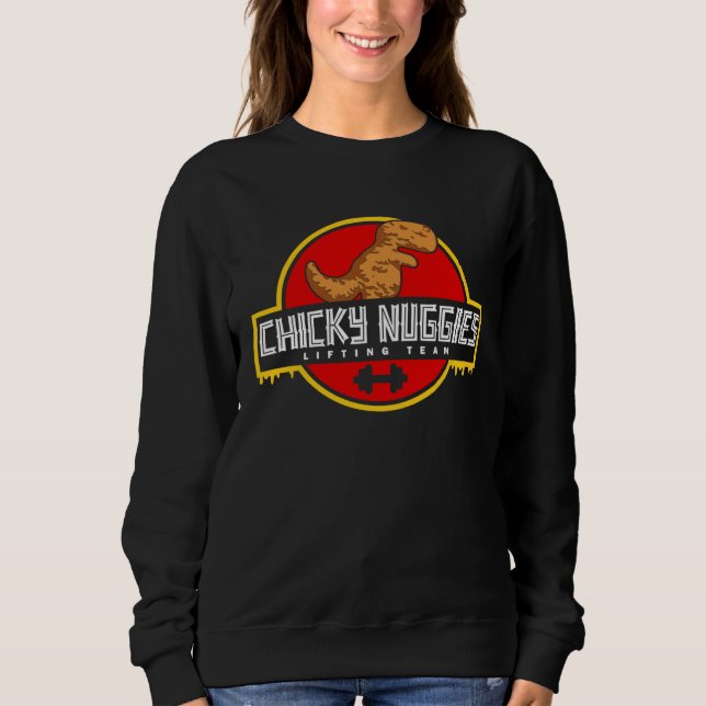 Sudadera Chicky Nuggies Lifting Team Chicken Nugget  Fitnes (Anverso)