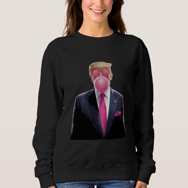 Sudadera Chicle Burbuja Trump (Anverso)
