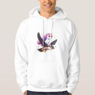 Sudadera Chico Chicas Hombres Mujeres Peregrino Unicornio C