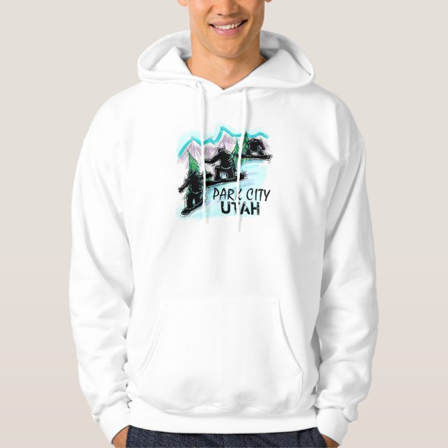 Sudadera Chico de snowboard de Park City Utah (Anverso)