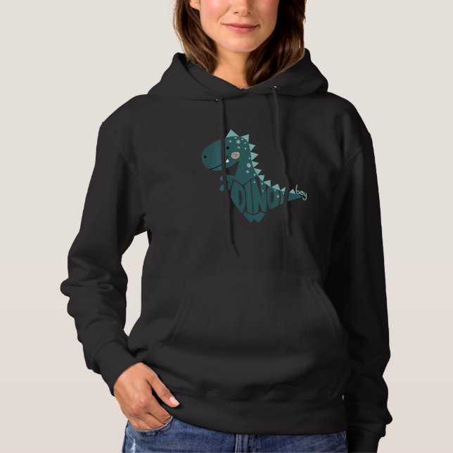 Sudadera Chico Dino Niño Gráfico de Dinosaurio (Anverso)