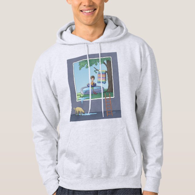 Sudadera Chico en la capucha de la piscina infantil (Anverso)
