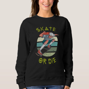 Sudadera Chico patinador Skate o muere