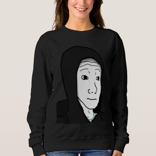 Sudadera Chico Siente Meme Wojak Doomer  1 (Anverso)