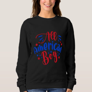 Sudadera Chico totalmente americano Día de la Independencia