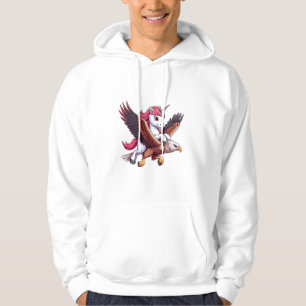 Sudadera Chicos Chicas Hombres Mujeres Montando Unicornio H