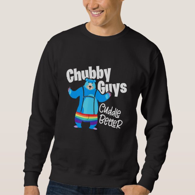 Sudadera Chicos Chubby Cuddle Mejor Oso Del Orgullo Gay Lgb (Anverso)