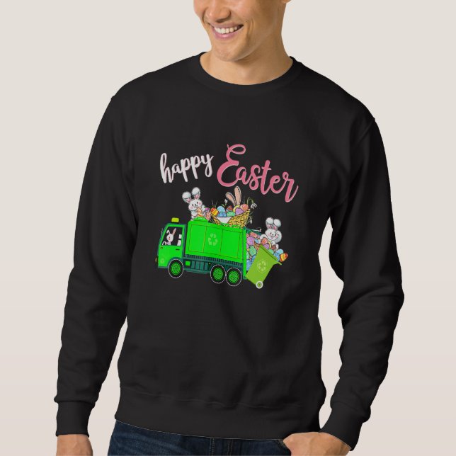 Sudadera Chicos Huevos de Pascua Conejitos Felices Pascuas (Anverso)