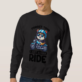 Sudadera Chicos Motocicleta De Ciclismo Hámster Muchachos