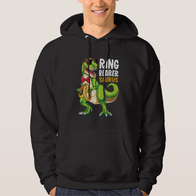 Sudadera Chicos Ring Dude Niños T Rex Wedding Party Ring Be (Anverso)