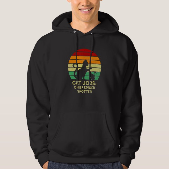 Sudadera Chief Spider Spotter   Cat   Humor Kitten Cat Mom (Anverso)