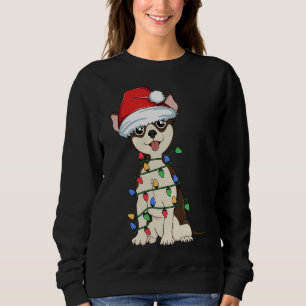 Sudadera Chihuahua Christmas Tree Light Santa Dog Xmas Taco