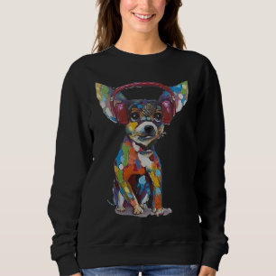 Sudadera Chihuahua con auriculares