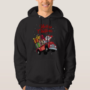 Sudadera Chihuahua Con Santa Claus En Camión Rojo
