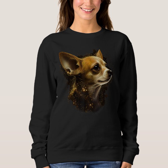 Sudadera Chihuahua  Cute and beautiful coloured Dog Love 2 (Anverso)