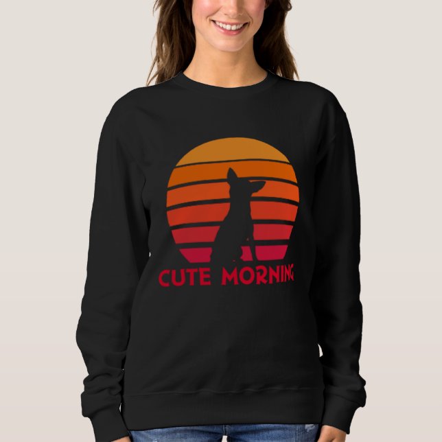Sudadera Chihuahua  Cute Morning  Sunrise  Sunset  Dog (Anverso)