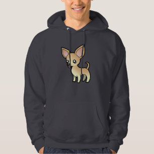 Sudadera Chihuahua del dibujo animado (capa lisa)