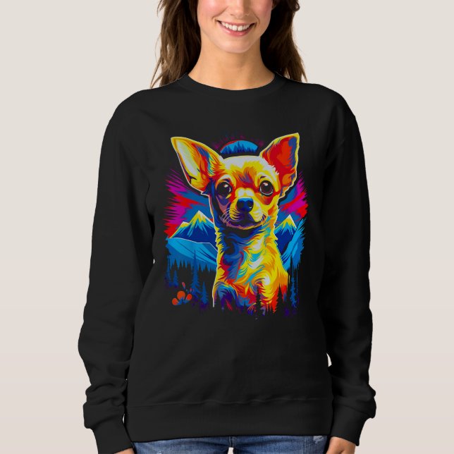 Sudadera Chihuahua Dog Hiking (Anverso)