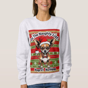 Sudadera Chihuahua En La Lista Traviesa