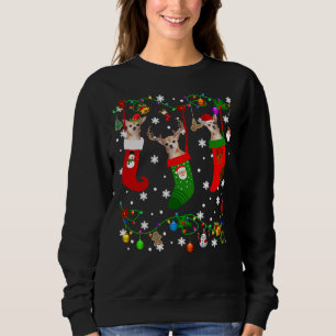 Sudadera Chihuahua En Navidades Socava Al Reno Santa Chihua