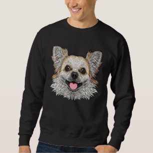 Sudadera Chihuahua Enfrenta A Chihuahua Perro Raza Animal P