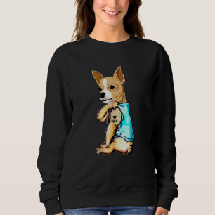 Sudadera Chihuahua I Love Mom Tattoo