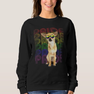 Sudadera Chihuahua Lgbt Q Bandera Orgullo Gay Perro Lesbian