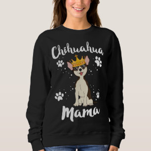 Sudadera Chihuahua Mamá Madre Madre Dueña De Perro Adopta