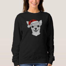 Chihuahua Navideño Dibujado a Mano con Nombre Pers