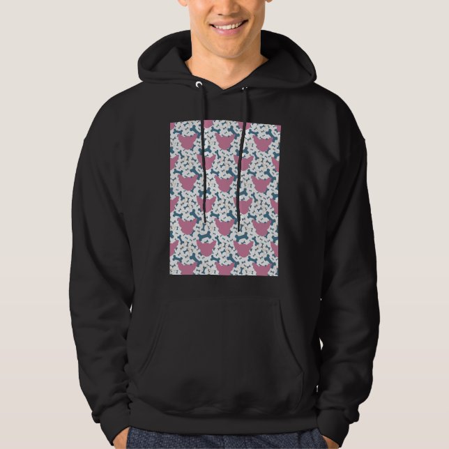 Sudadera Chihuahua Pattern Pink Graphic (Anverso)