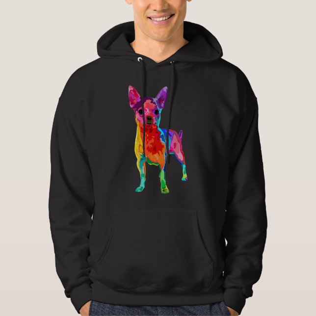Sudadera Chihuahua Perro Para Mujeres Coloridas Chihuahua (Anverso)