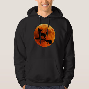 Sudadera Chihuahua Perro Silhouette Moon Halloween