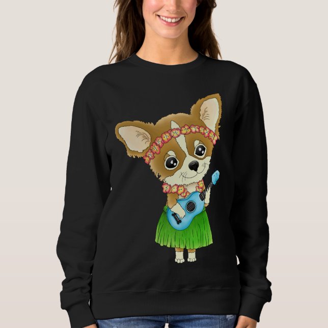 Sudadera Chihuahua toca música ucraniana de Little Chihua (Anverso)