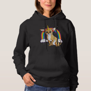 Sudadera Chihuahua Unicornio Arcoiris Para Hombres Mujeres 