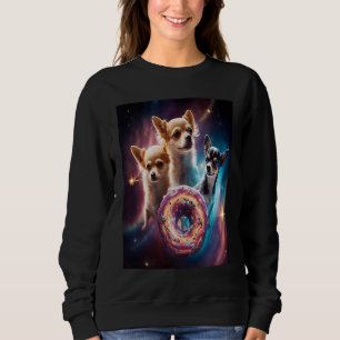 Sudadera Chihuahuas en el espacio se burlan de los niños Ch