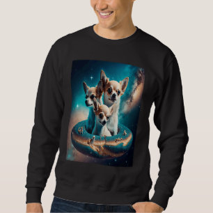 Sudadera Chihuahuas en el espacio se burlan de los niños Ch