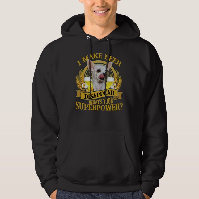 Sudadera Chihuahuas Make Beer Disappear (Anverso)