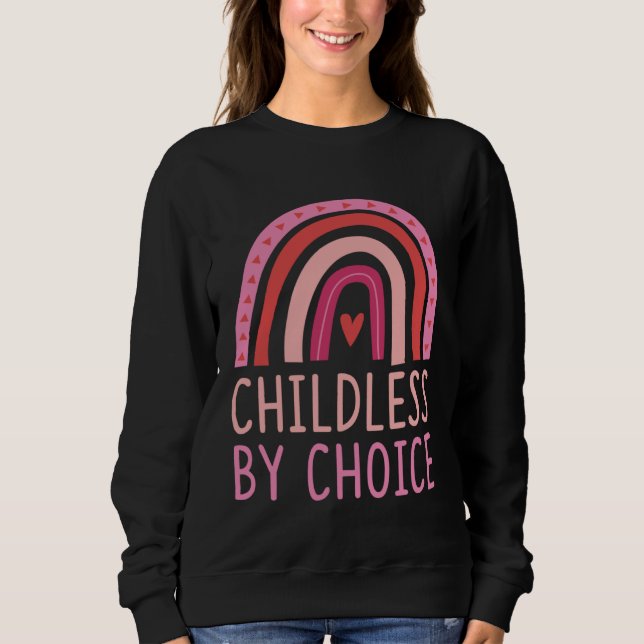 Sudadera Childless By Choice Trendy Bohemian Rainbow Boho S (Anverso)