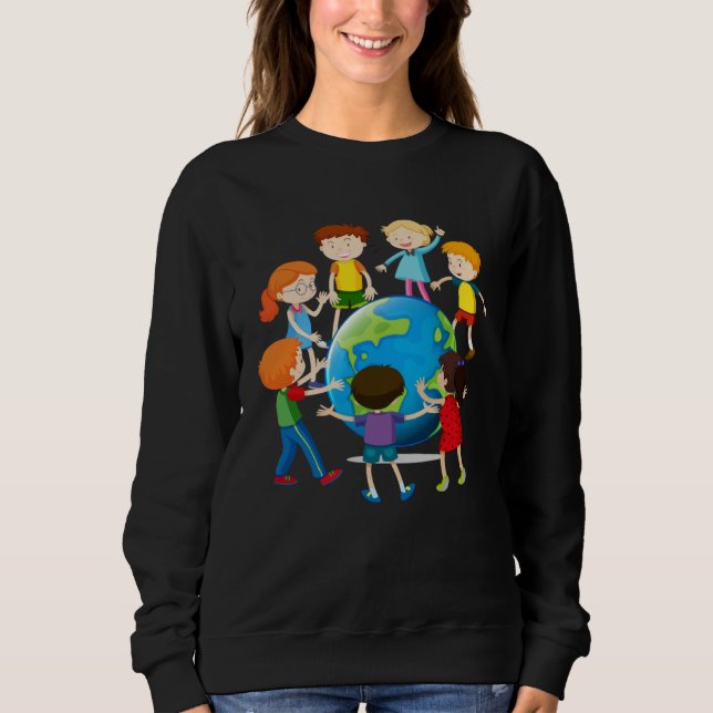 Sudadera Children Around The World Earth Day (Anverso)