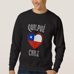 Sudadera Chile Bandera Corazón Quilpue