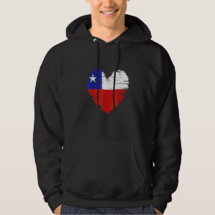 Sudadera Chile Corazón Bandera Chilena Orgullo Chileno