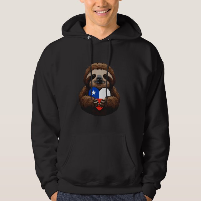 Sudadera Chile Corazón Lluvia Orgullo Chileno Raíces Chile (Anverso)