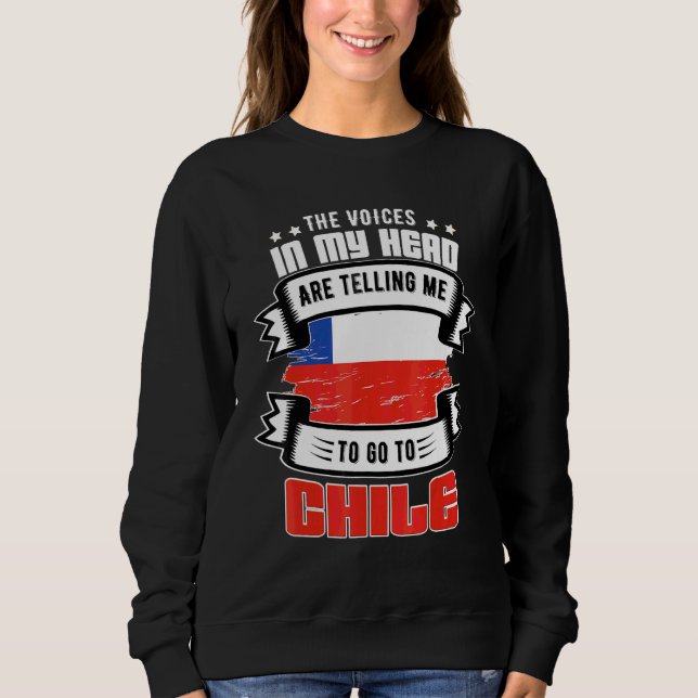 Sudadera Chile en mi cabeza (Anverso)