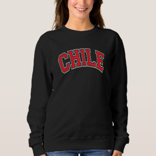Sudadera Chile Varsity Red Text