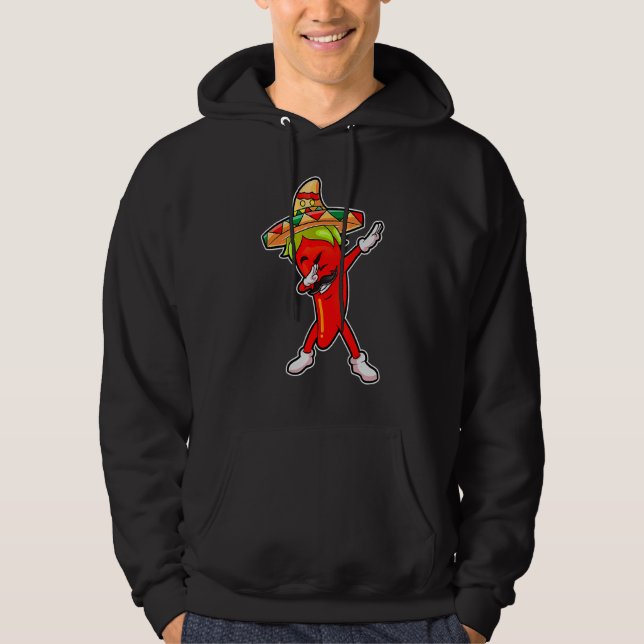 Sudadera Chili suave morrón mexicano caliente jalapeno dab (Anverso)