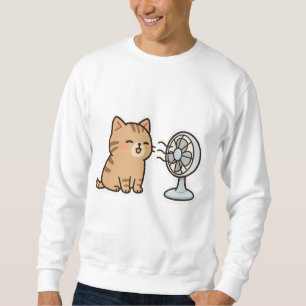 Sudadera Chill Cat por el ventilador - Pegatina de verano l